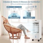 COSTWAY Catherine – Rafraîchisseur d’Air Mobile 3-en-1 2,8 L 60 W – Image 4