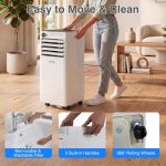 Costway Climatiseur Mobile 9000 BTU – Wi-Fi, Déshumidification – Image 5