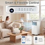 Costway Climatiseur Mobile 9000 BTU – Wi-Fi, Déshumidification – Image 3