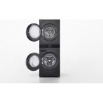LG WashTower WT1210BBFAPBQKIS – Lave-linge Séchant 12 kg / 10 kg AI DD Noir – Image 2