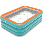 Piscine Gonflable Pliable Familiale 150 cm pour Enfants et Adultes