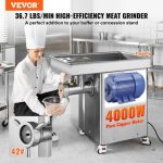 VEVOR Hachoir à Viande Électrique 4000 W – 16,7 kg/min Inox – Image 3