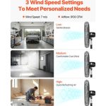 VEVOR – Ventilateur Industriel Sur Pied 688 mm 3 Vitesses – Image 4