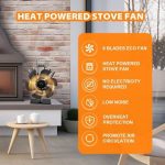 Ventilateur de Poêle à Bois 6 Pales Silencieux Sans Électricité – Image 2
